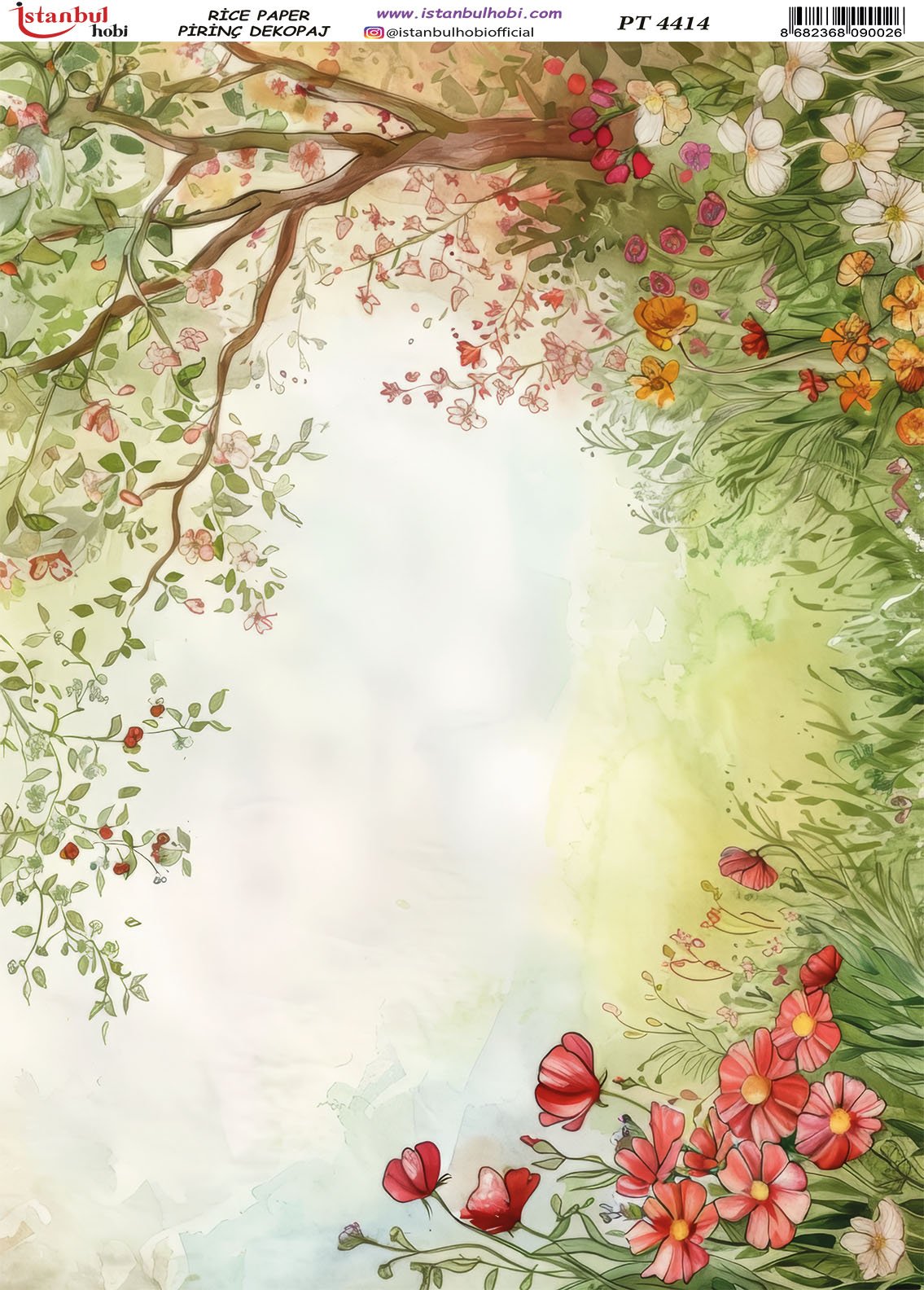 Pirinç Dekopaj Kağıdı 30x42cm PT-4414