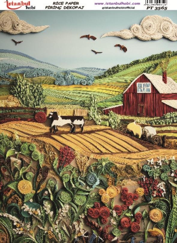 Pirinç Dekopaj Kağıdı 30x42cm PT-3565