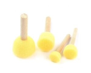 Ponpon Fırça Seti 4'lü Sünger Tampon Fırça Seti