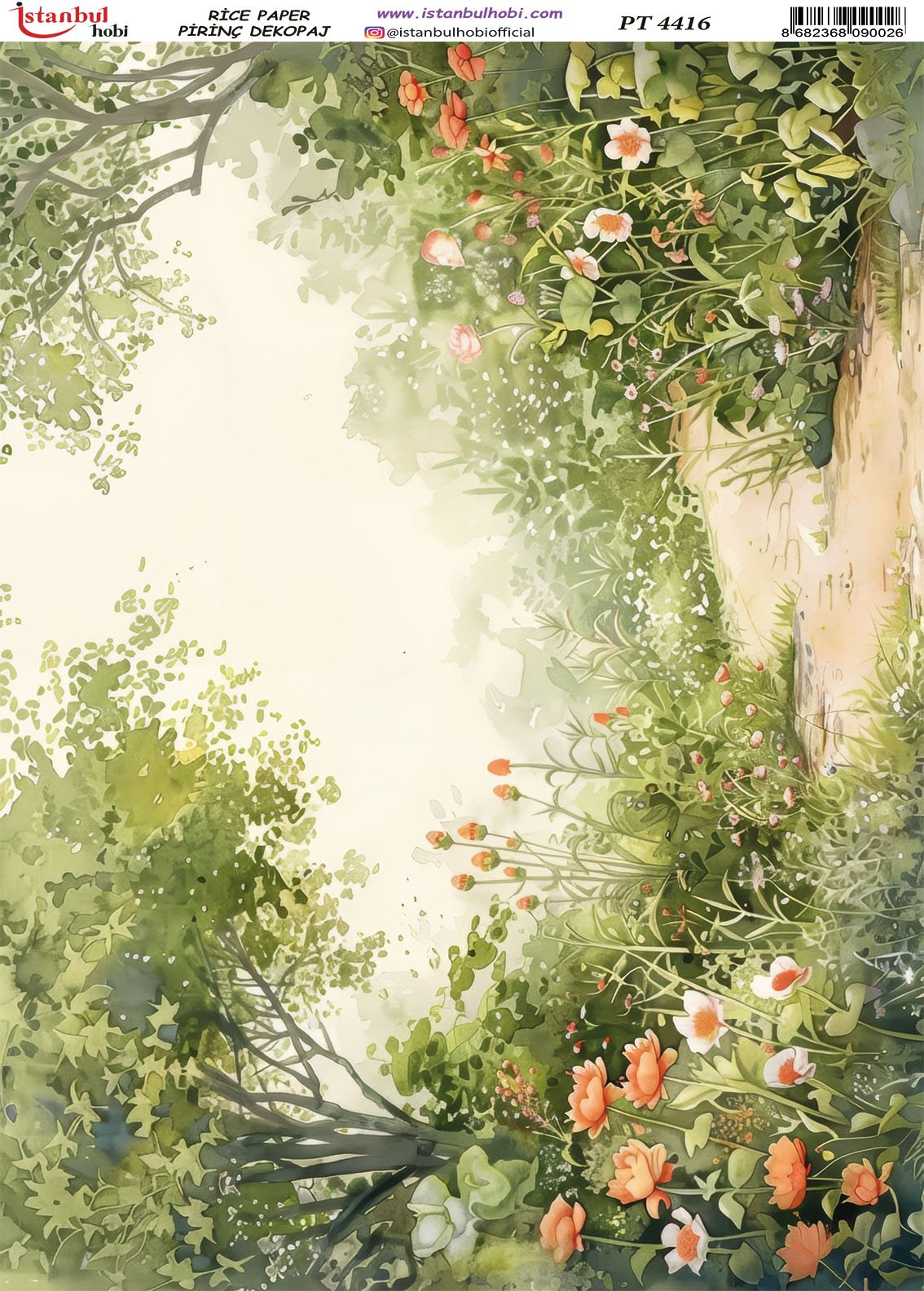 Pirinç Dekopaj Kağıdı 30x42cm PT-4416