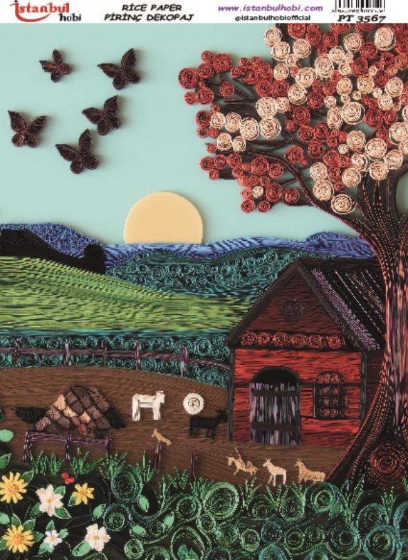 Pirinç Dekopaj Kağıdı 30x42cm PT-3567