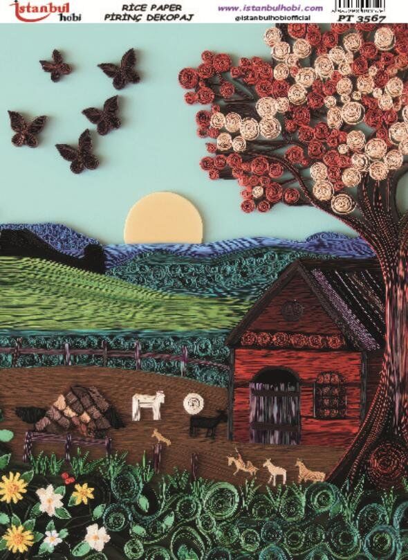 Pirinç Dekopaj Kağıdı 30x42cm PT-3567