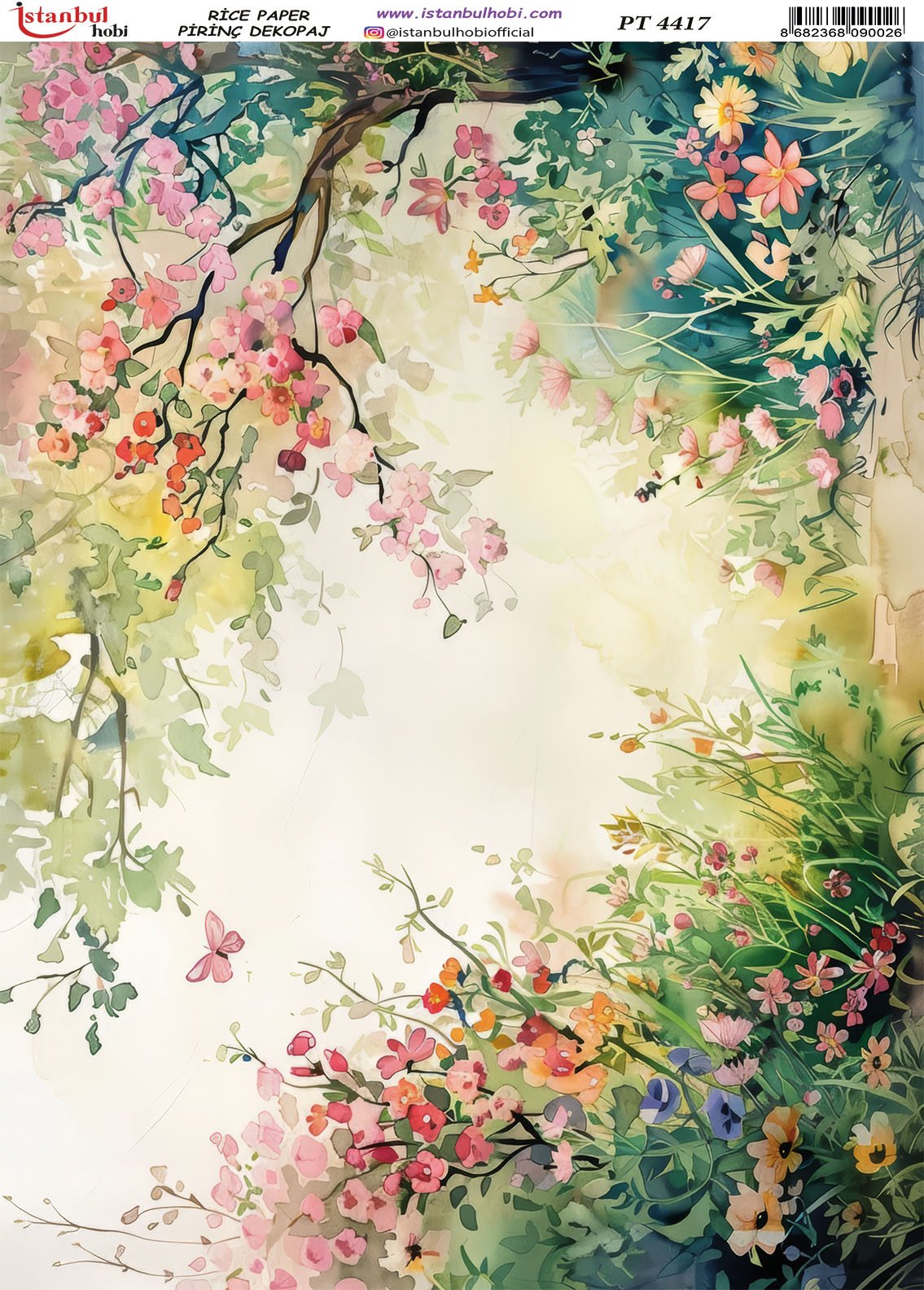 Pirinç Dekopaj Kağıdı 30x42cm PT-4417