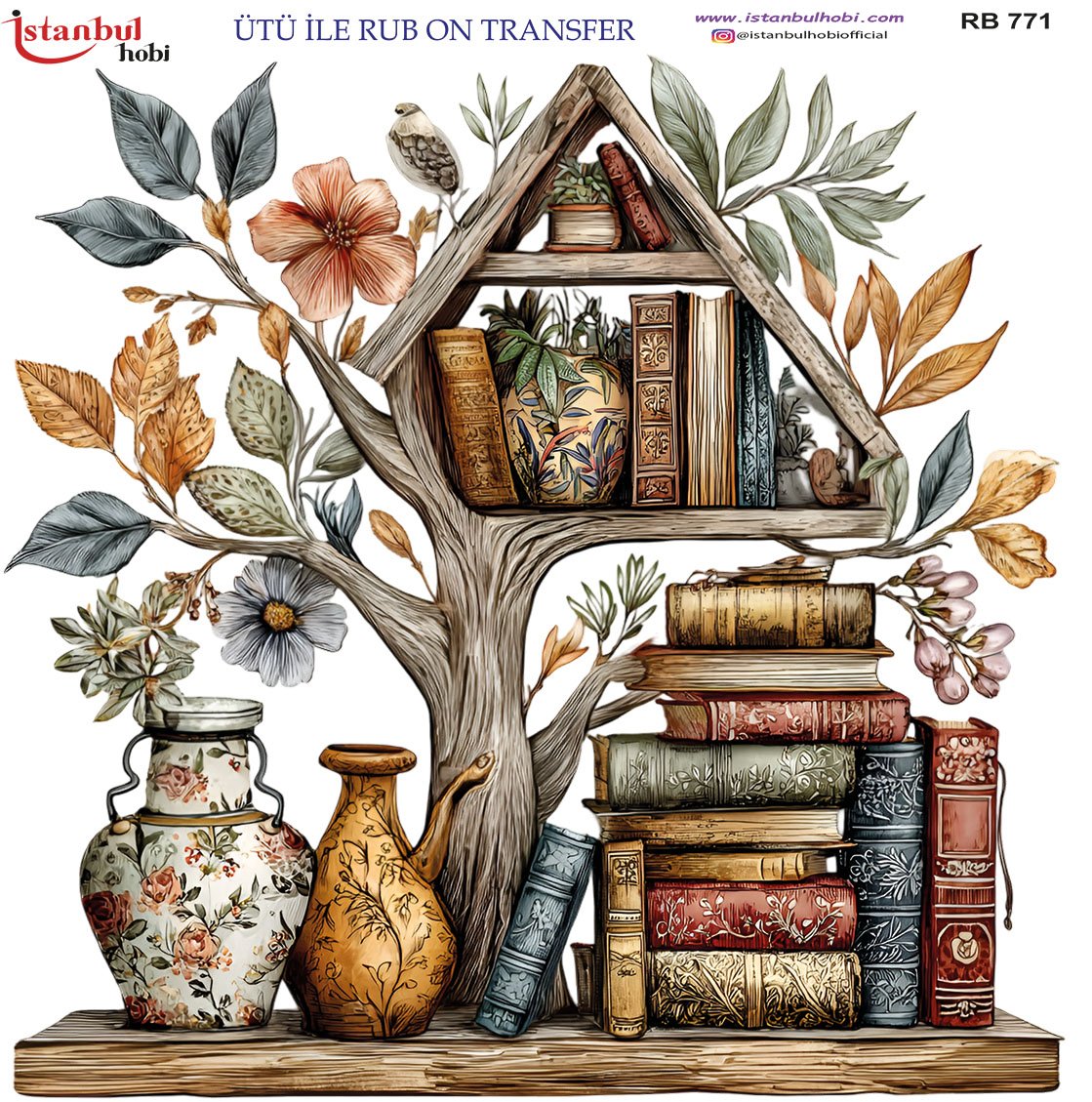 Ütü İle Rub On Transfer 30x30cm RB771