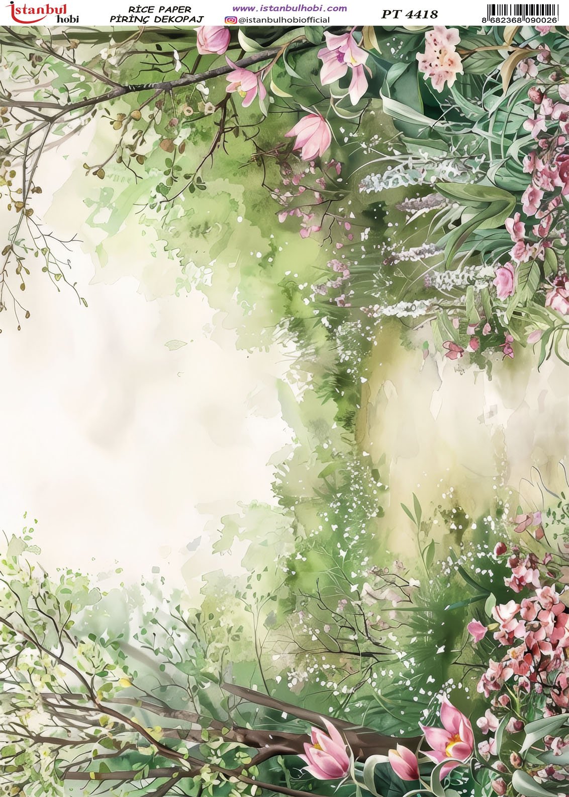 Pirinç Dekopaj Kağıdı 30x42cm PT-4418