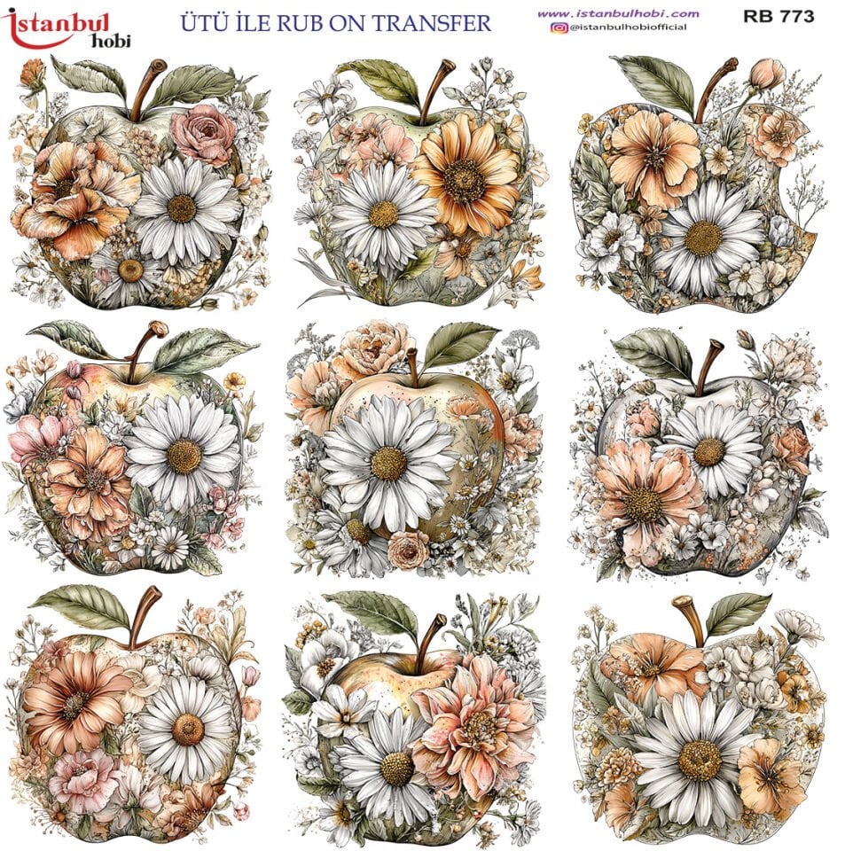 Ütü İle Rub On Transfer 30x30cm RB773