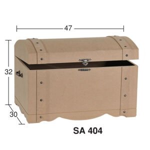 Ahşap Küçük Kabaralı Bombe Sandık SA404