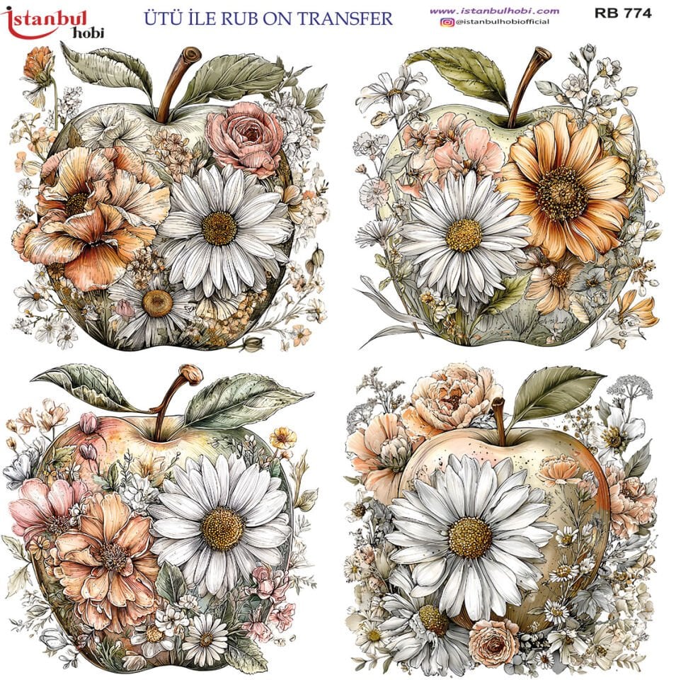 Ütü İle Rub On Transfer 30x30cm RB774