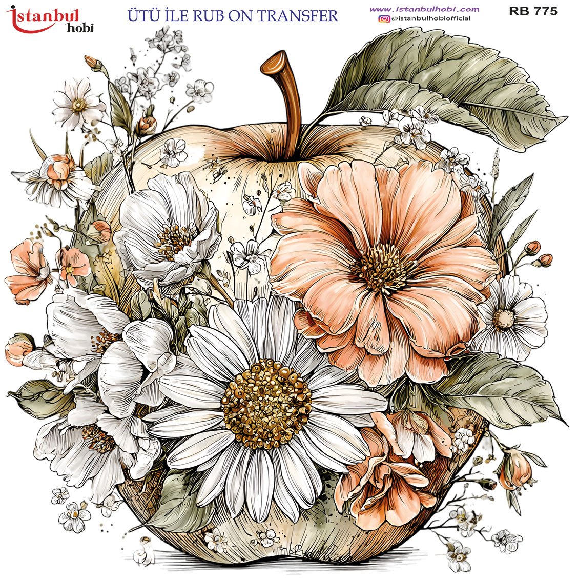 Ütü İle Rub On Transfer 30x30cm RB775