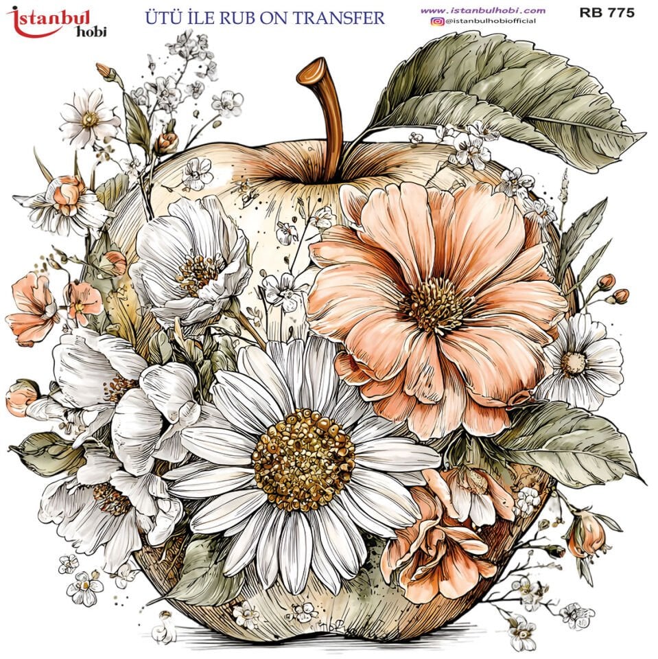 Ütü İle Rub On Transfer 30x30cm RB775