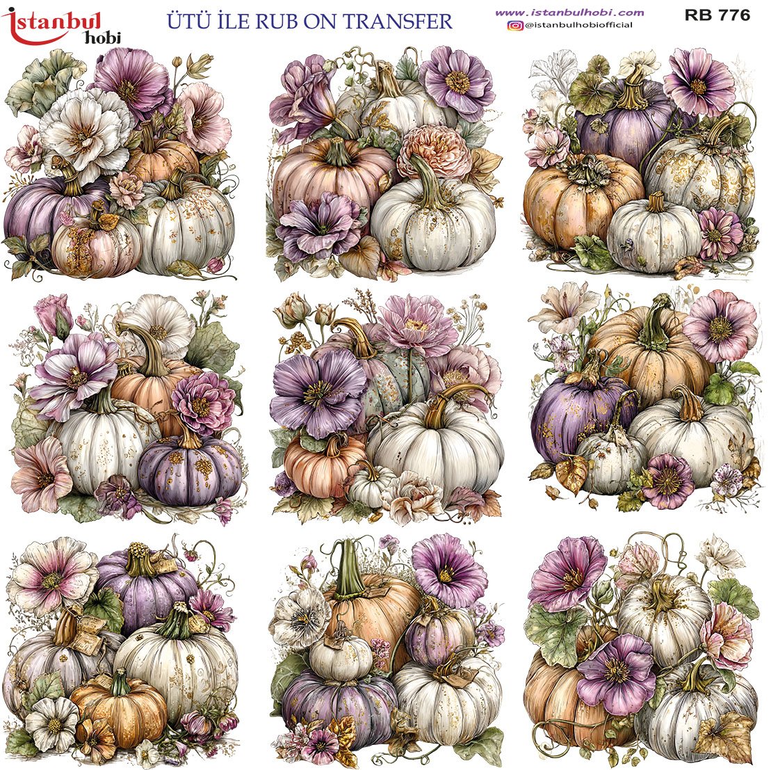 Ütü İle Rub On Transfer 30x30cm RB776