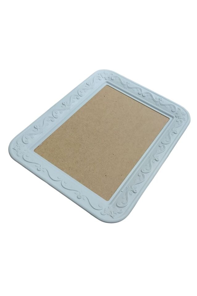 Ahşap Dikdörtgen Tepsi Aplikli Model 28x21cm T100