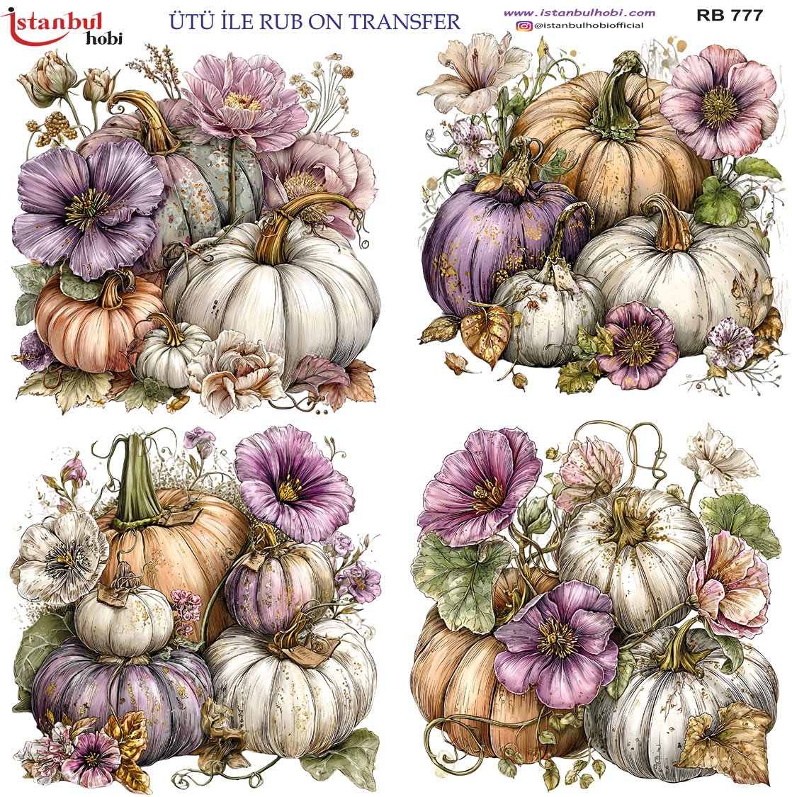 Ütü İle Rub On Transfer 30x30cm RB777