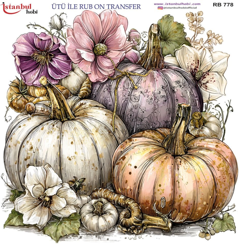 Ütü İle Rub On Transfer 30x30cm RB778