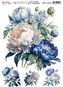 Koyu Zemin Sulu Transfer Kağıdı 25x35cm KST252