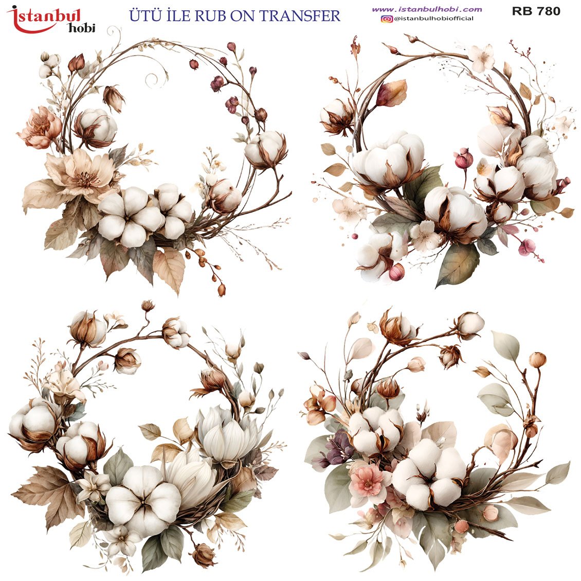 Ütü İle Rub On Transfer 30x30cm RB780