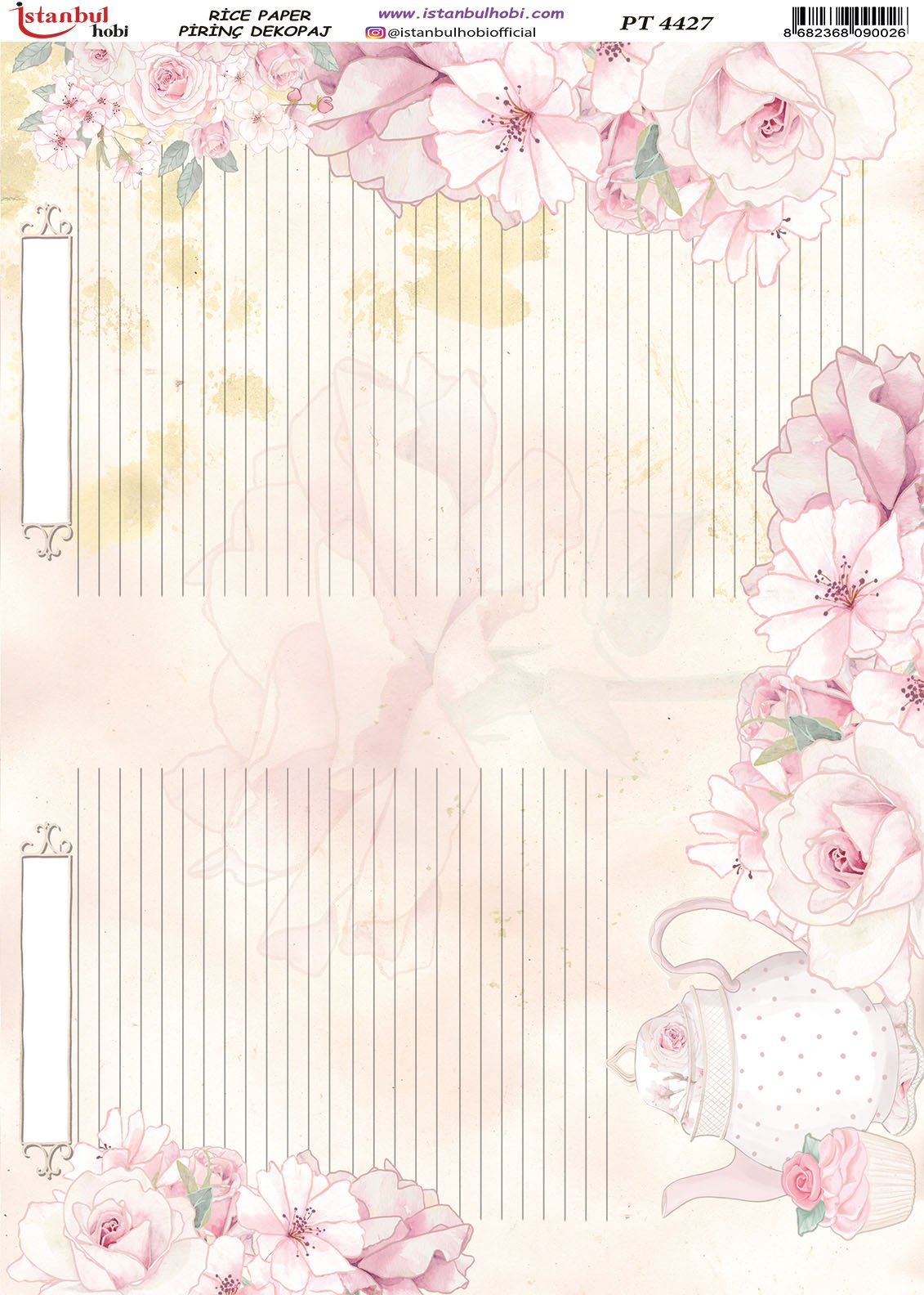 Pirinç Dekopaj Kağıdı 30x42cm PT-4427