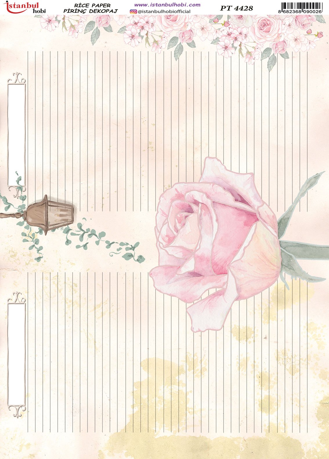 Pirinç Dekopaj Kağıdı 30x42cm PT-4428