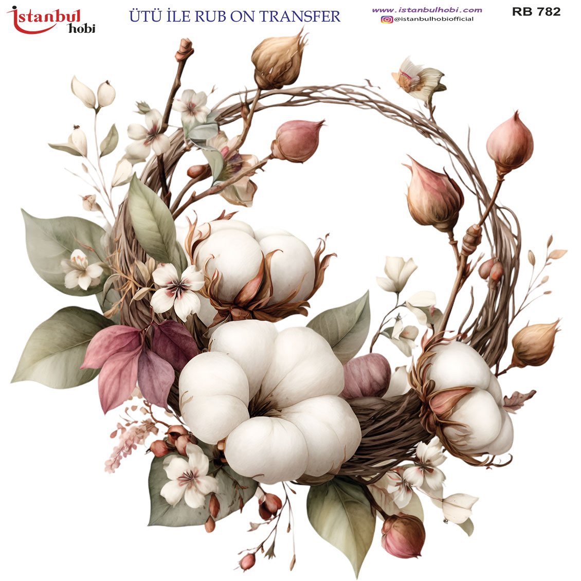 Ütü İle Rub On Transfer 30x30cm RB782