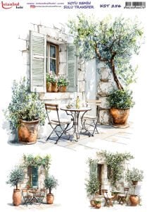 Koyu Zemin Sulu Transfer Kağıdı 25x35cm KST256