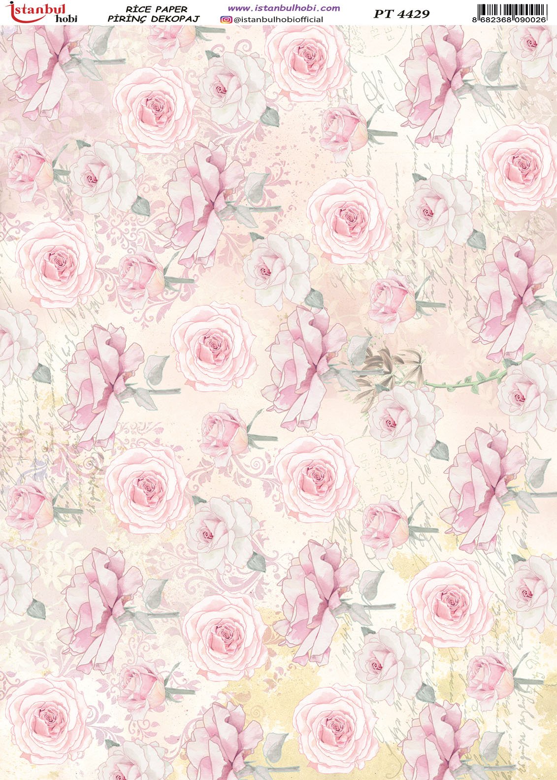 Pirinç Dekopaj Kağıdı 30x42cm PT-4429