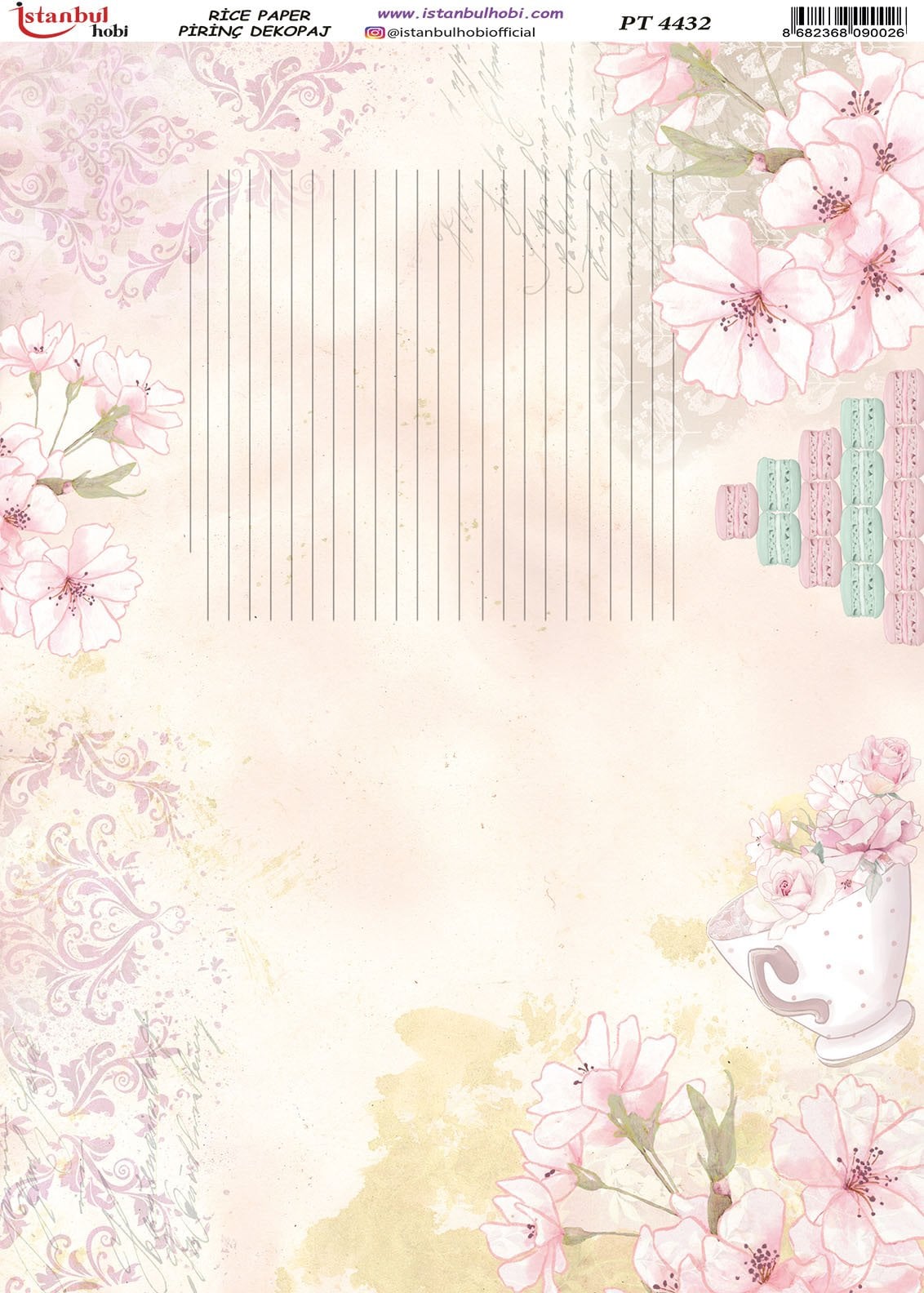 Pirinç Dekopaj Kağıdı 30x42cm PT-4432