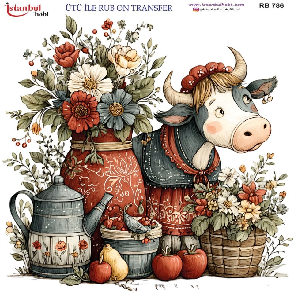 Ütü İle Rub On Transfer 30x30cm RB786
