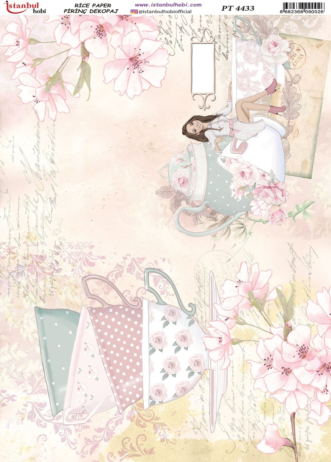 Pirinç Dekopaj Kağıdı 30x42cm PT-4433
