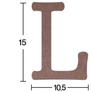 Ahşap Harf Obje 18mm-'L' Harfi H015