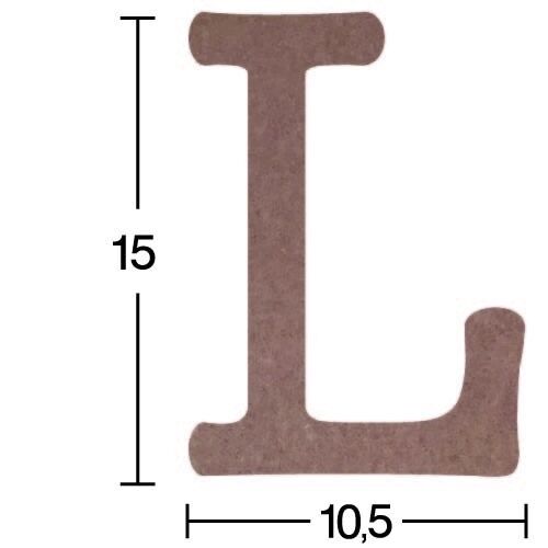 Ahşap Harf Obje 18mm-'L' Harfi H015