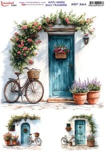 Koyu Zemin Sulu Transfer Kağıdı 25x35cm KST261