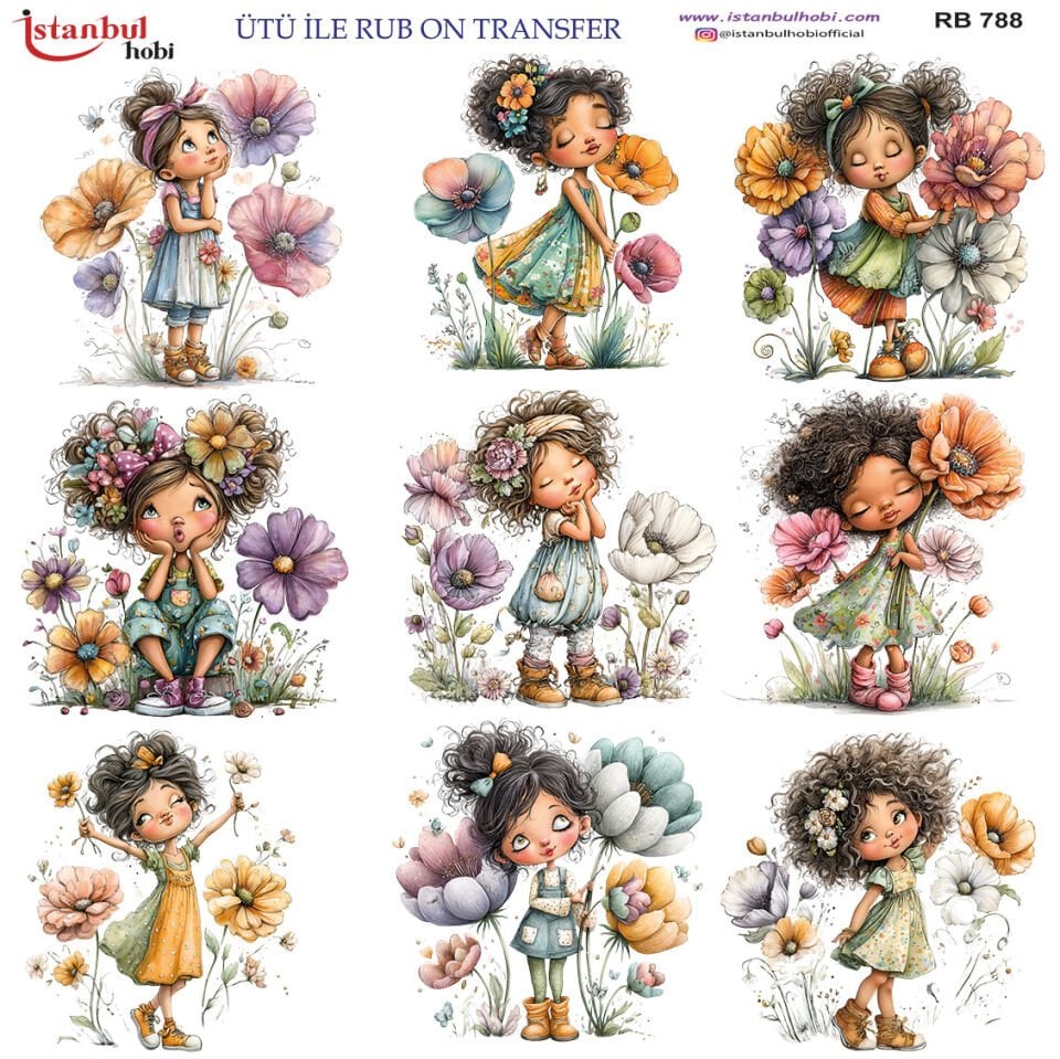 Ütü İle Rub On Transfer 30x30cm RB788