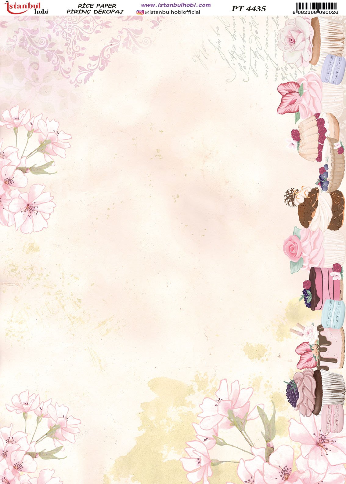 Pirinç Dekopaj Kağıdı 30x42cm PT-4435