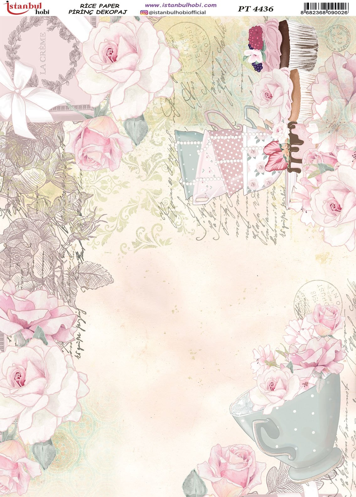 Pirinç Dekopaj Kağıdı 30x42cm PT-4436