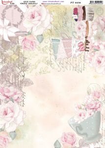 Pirinç Dekopaj Kağıdı 30x42cm PT-4436