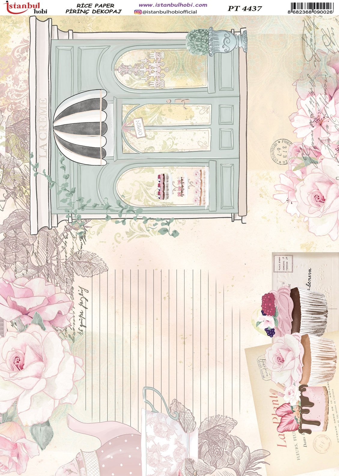 Pirinç Dekopaj Kağıdı 30x42cm PT-4437