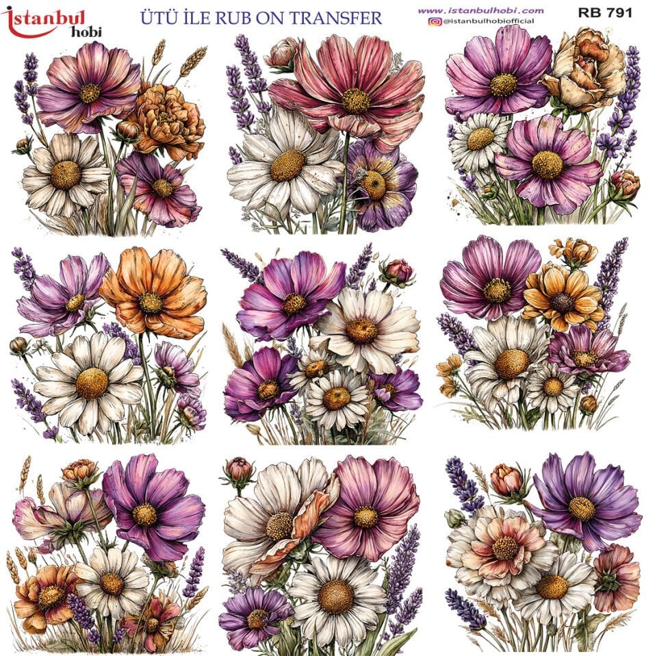 Ütü İle Rub On Transfer 30x30cm RB791