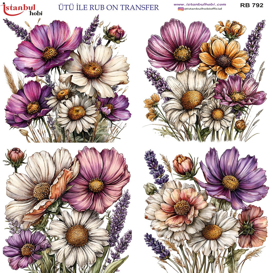 Ütü İle Rub On Transfer 30x30cm RB792