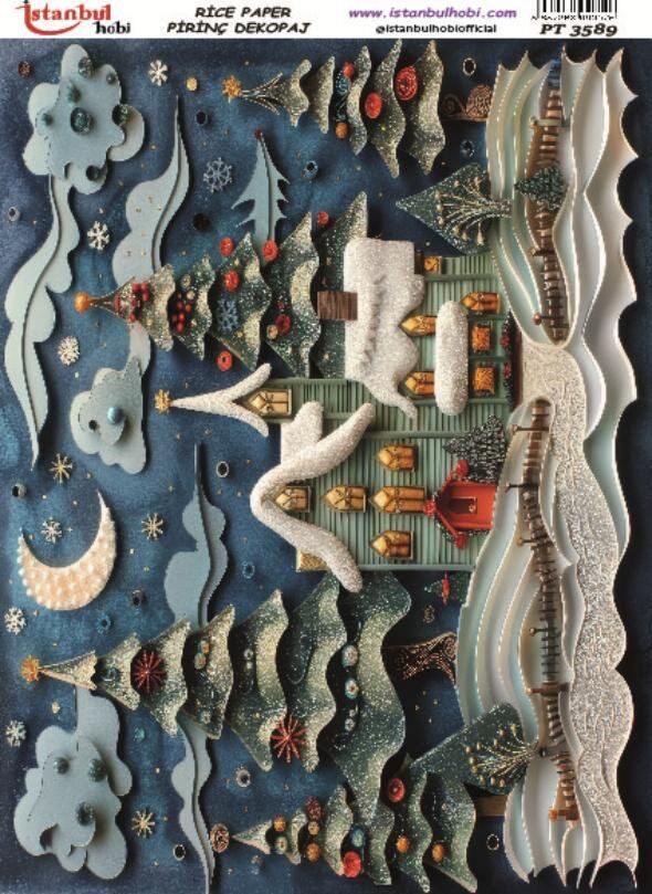Pirinç Dekopaj Kağıdı 30x42cm PT-3589
