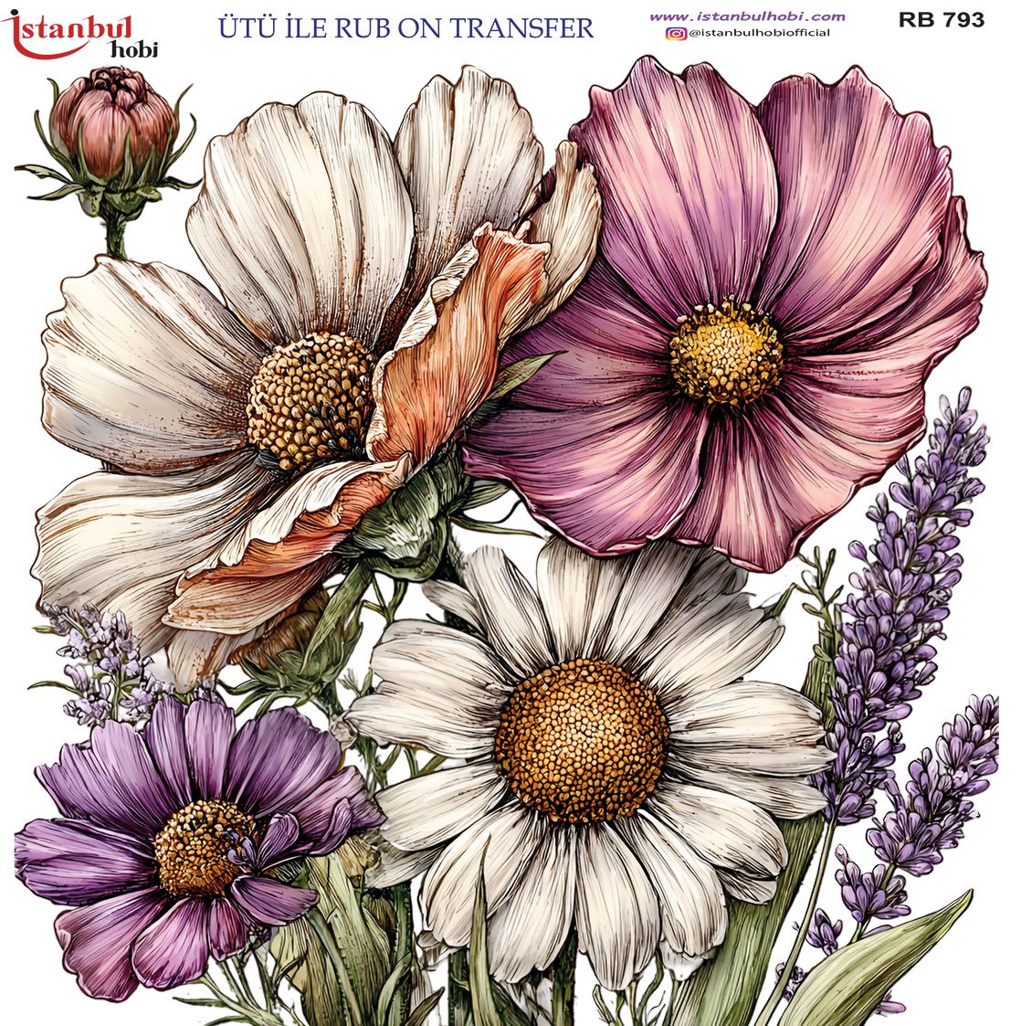 Ütü İle Rub On Transfer 30x30cm RB793
