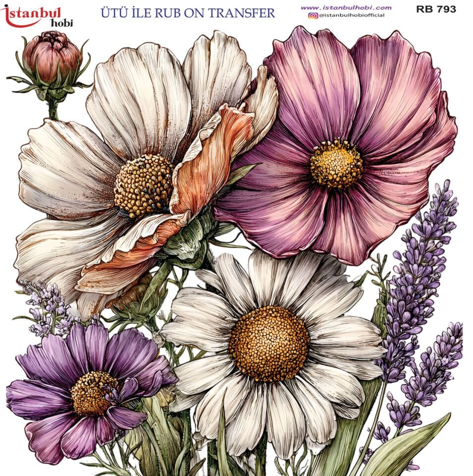 Ütü İle Rub On Transfer 30x30cm RB793