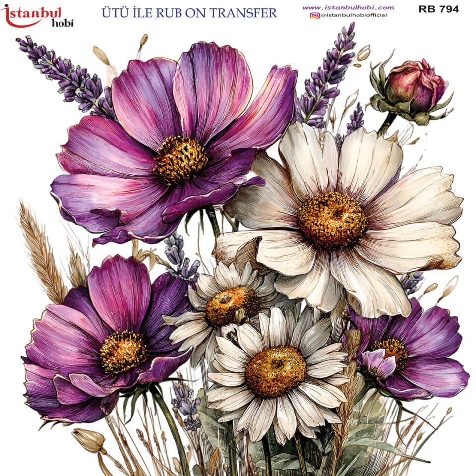 Ütü İle Rub On Transfer 30x30cm RB794