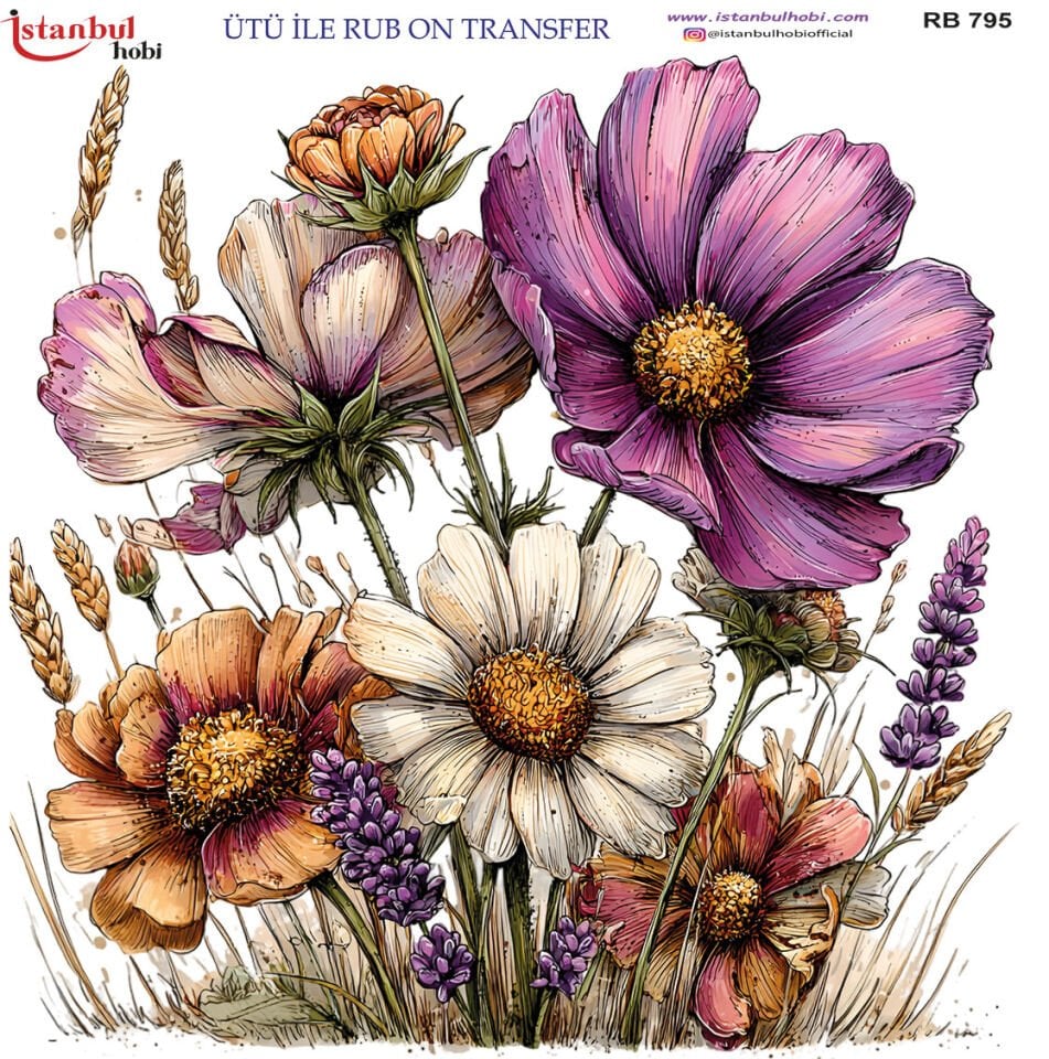 Ütü İle Rub On Transfer 30x30cm RB795