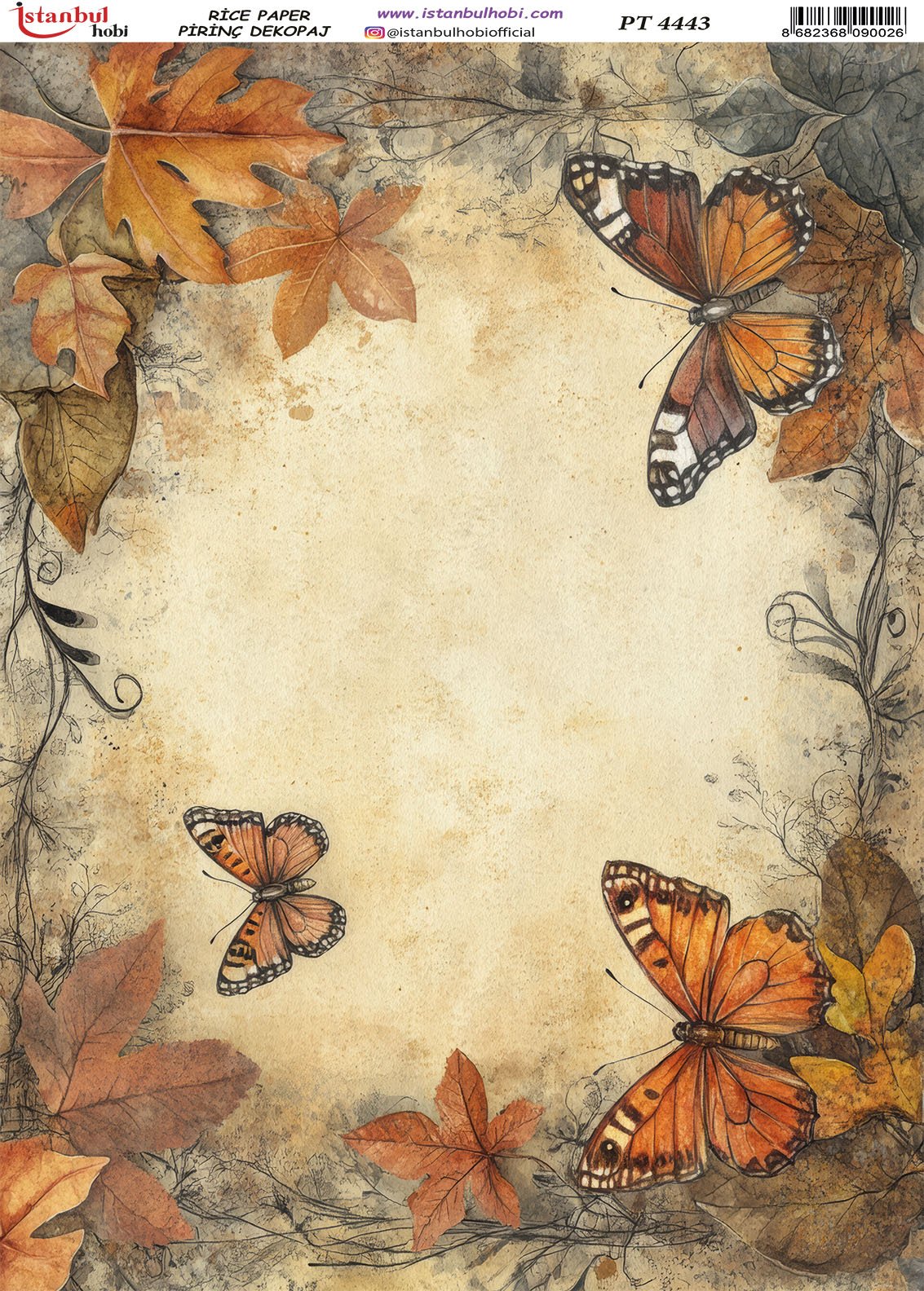 Pirinç Dekopaj Kağıdı 30x42cm PT-4443