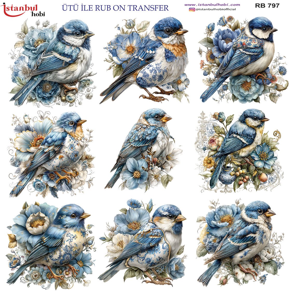 Ütü İle Rub On Transfer 30x30cm RB797