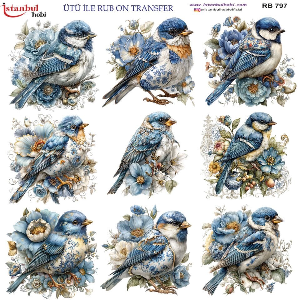 Ütü İle Rub On Transfer 30x30cm RB797