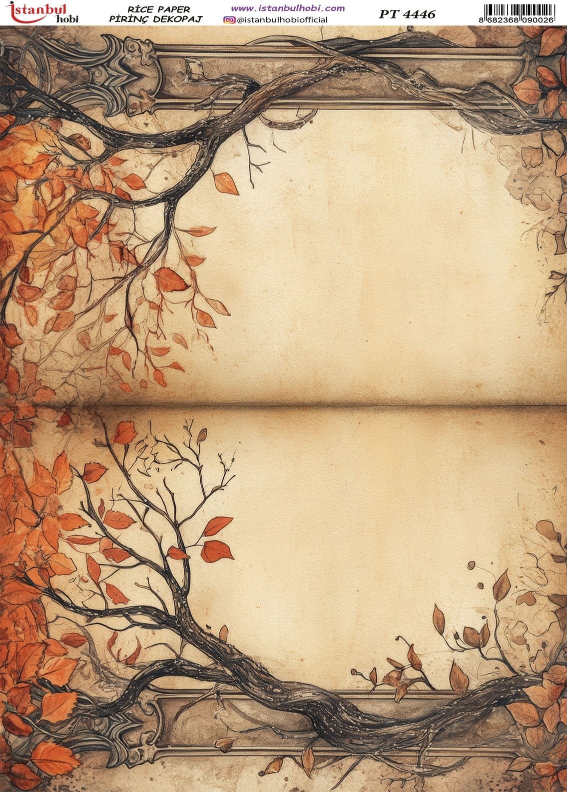 Pirinç Dekopaj Kağıdı 30x42cm PT-4446