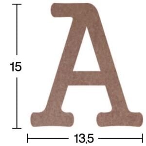 Ahşap Harf Obje 18mm-'A' Harfi H01