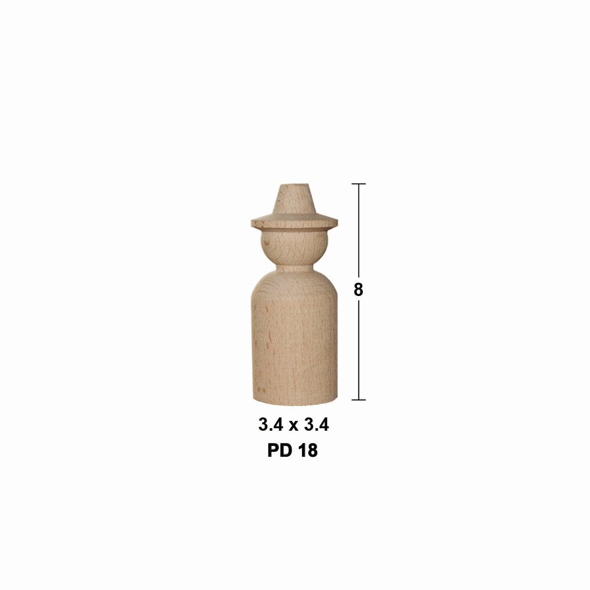 Boyanabilir Peg Doll PD18