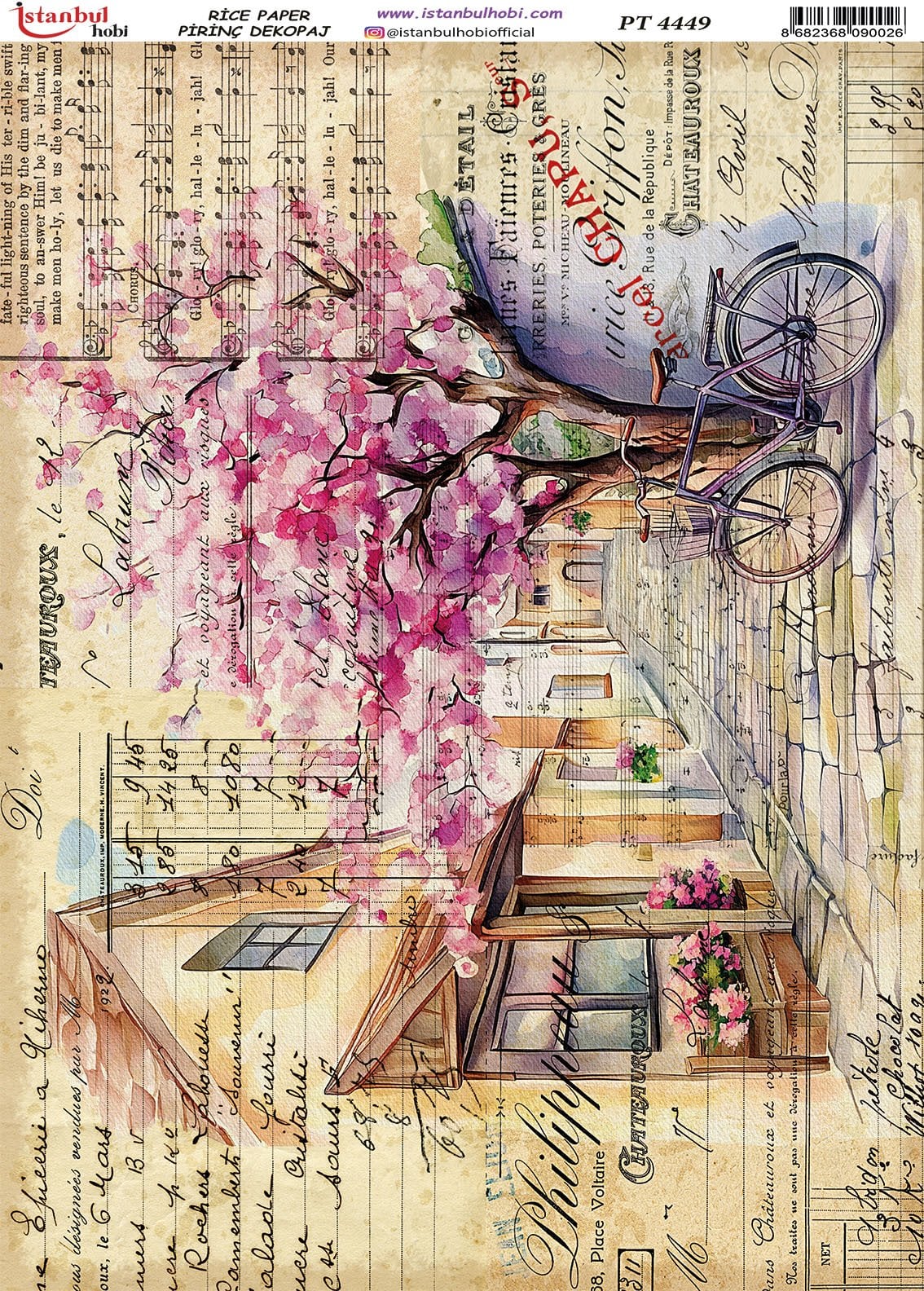 Pirinç Dekopaj Kağıdı 30x42cm PT-4449
